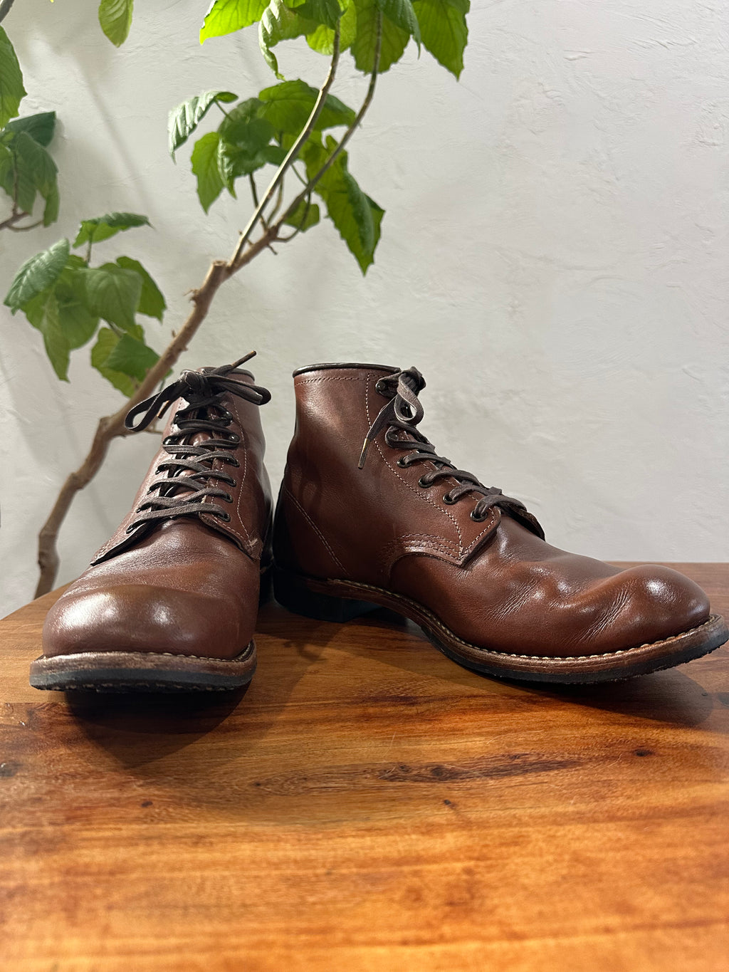 Red Wing (レッドウィング) 9063 Beckman "Flatbox" チーク (Teak) ティーク・フェザーストーン (Teak "Featherstone") グロコード・メダリオン (Gro Cord Medallion) used boots - fr_1 view