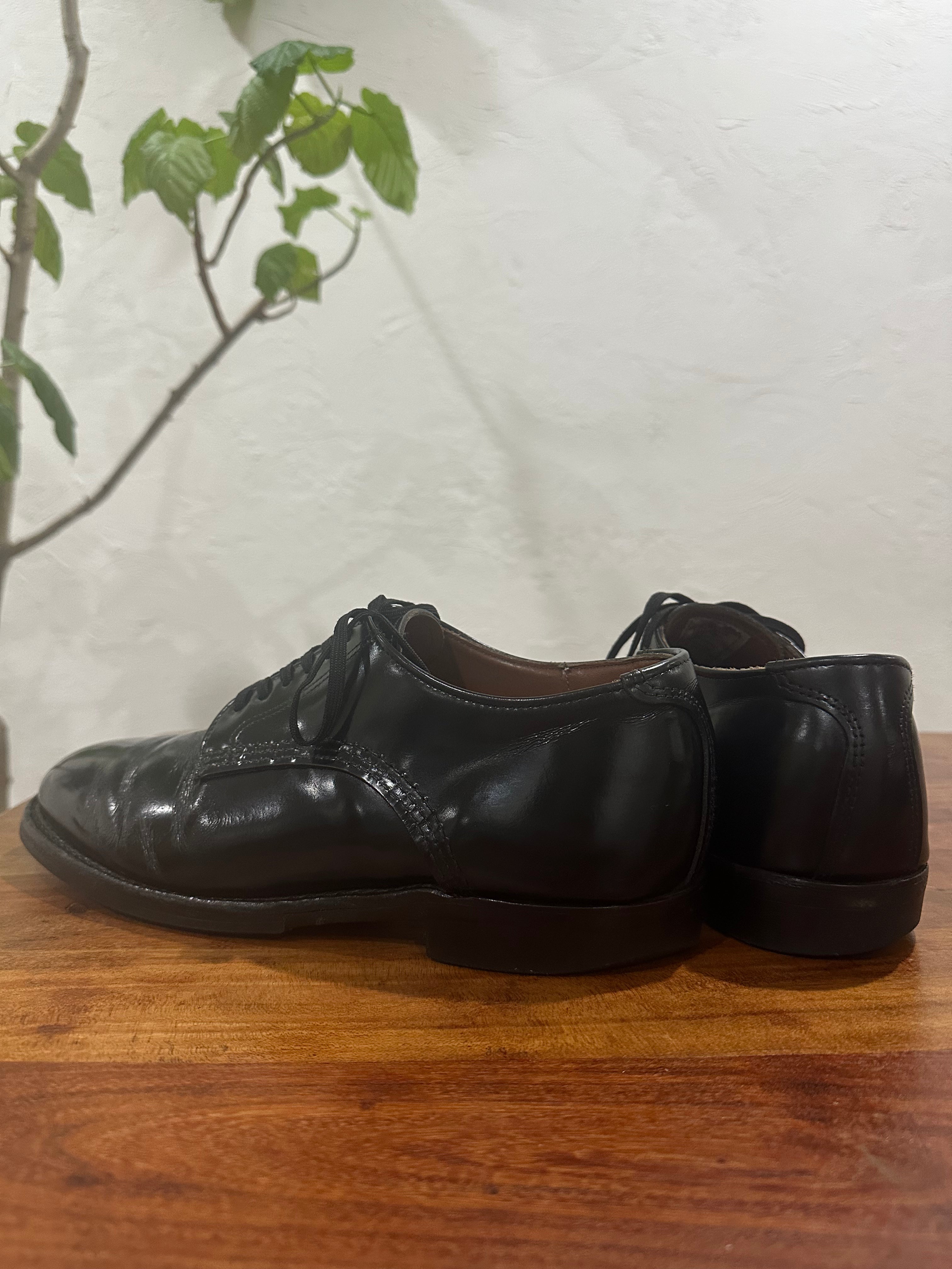 Red Wing (レッドウィング) 9087 Mil-1 Blucher Oxford ブラック (Black) ブラック・エスカイア (Black "Esquire") グロコード・メダリオン・ソール (Gro Cord Medallion Sole) used boots - back_1 view