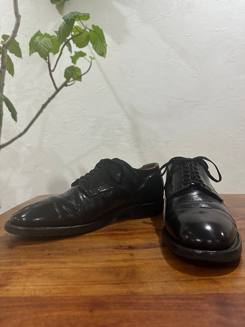 Red Wing (レッドウィング) 9087 Mil-1 Blucher Oxford ブラック (Black) ブラック・エスカイア (Black "Esquire") グロコード・メダリオン・ソール (Gro Cord Medallion Sole) used boots - fr_2 view