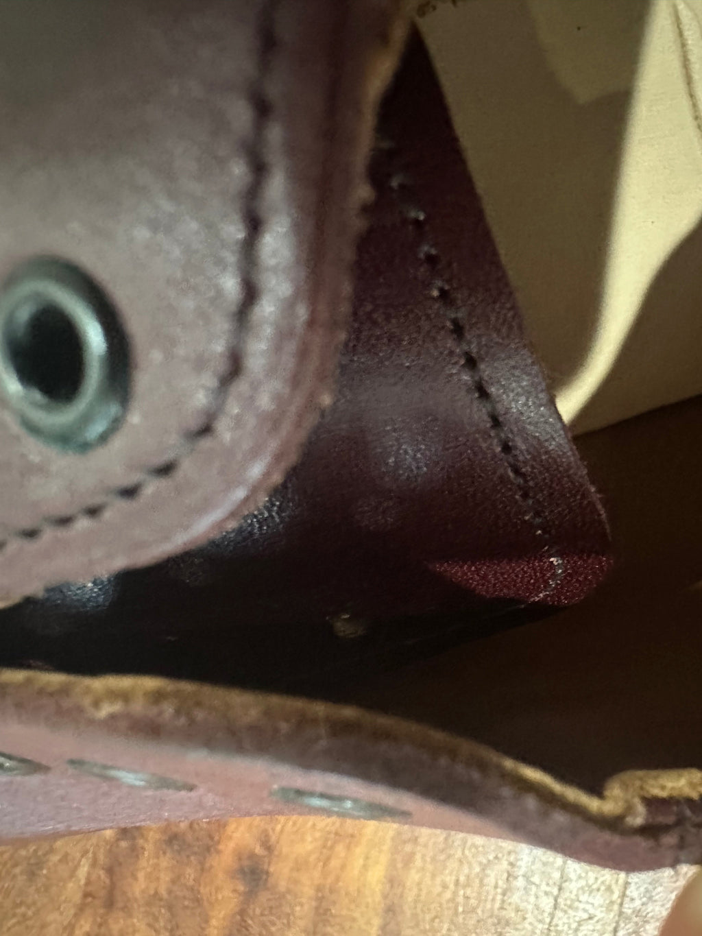 Red Wing (レッドウィング) 9088 Mil-1 Saddle Oxford ブラックチェリー ブラックチェリー・フェザーストーン (Black Cherry Featherstone) グロコード・オン・レザー (Gro Cord on Leather) used boots - other_1 view