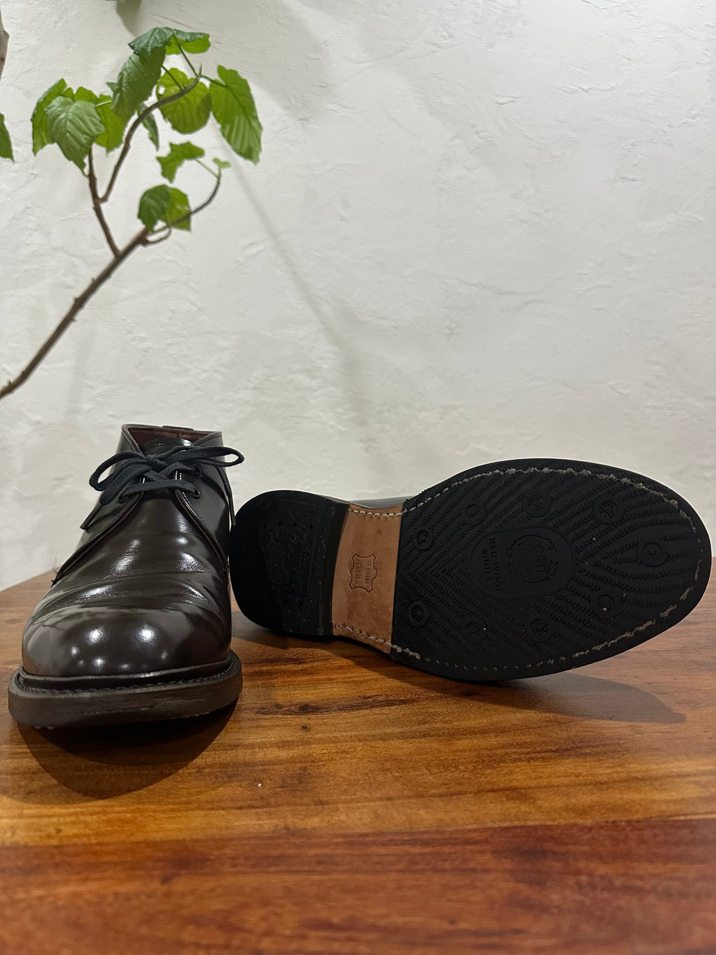 Red Wing (レッドウィング) 9095 Caverly Chukka シガー (Cigar) シガー・エスカイヤ (Cigar "Esquire") グロコード・オン・レザー (Gro Cord on Leather) used boots - fr_4 view