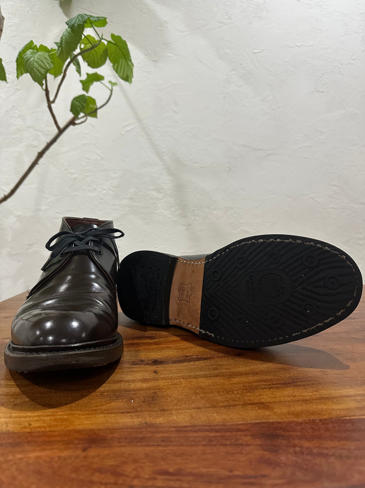 Red Wing (レッドウィング) 9095 Caverly Chukka シガー (Cigar) シガー・エスカイヤ (Cigar "Esquire") グロコード・オン・レザー (Gro Cord on Leather) used boots - fr_4 view