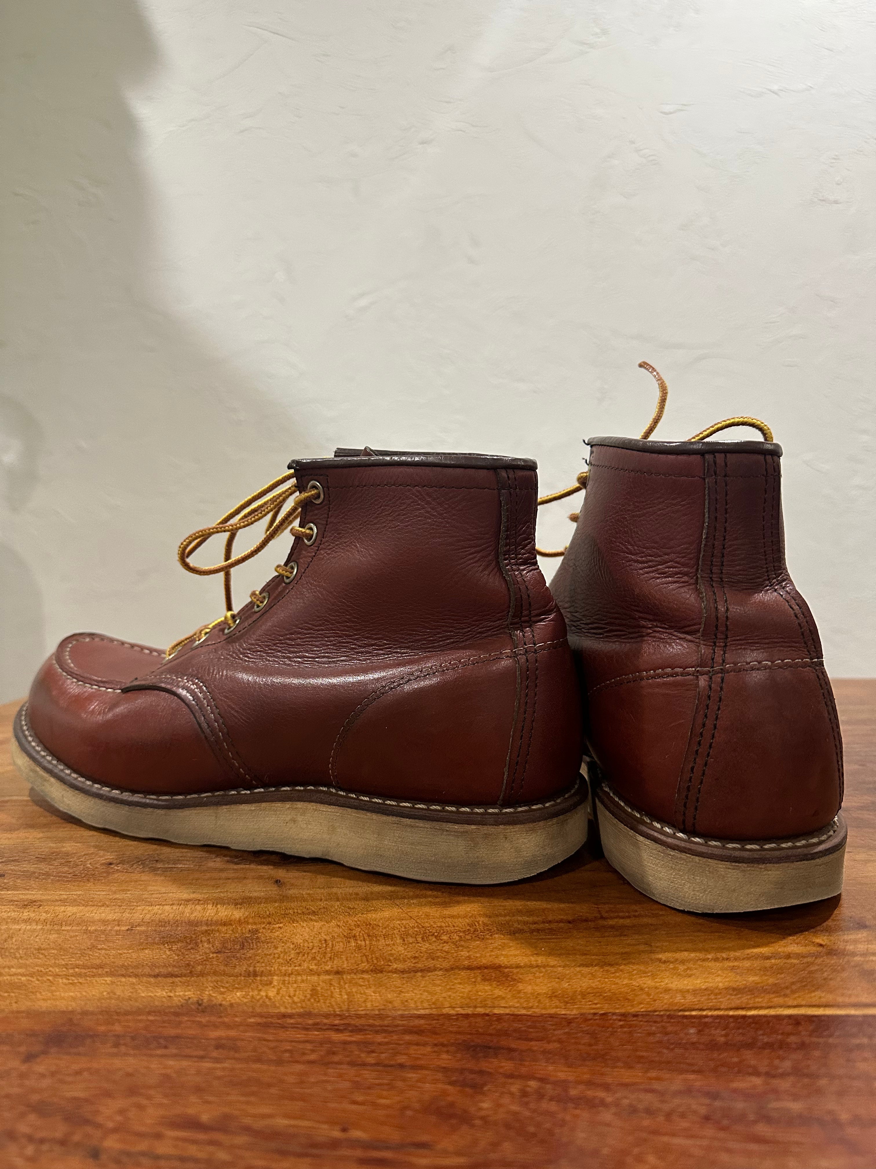 Red Wing (レッドウィング) 9106 Classic Moc 6-Inch カッパー (Copper) カッパー・ワークスミス (Copper Worksmith) トラクショントレッド・ソール (Traction Tred Sole) used boots - back_1 view
