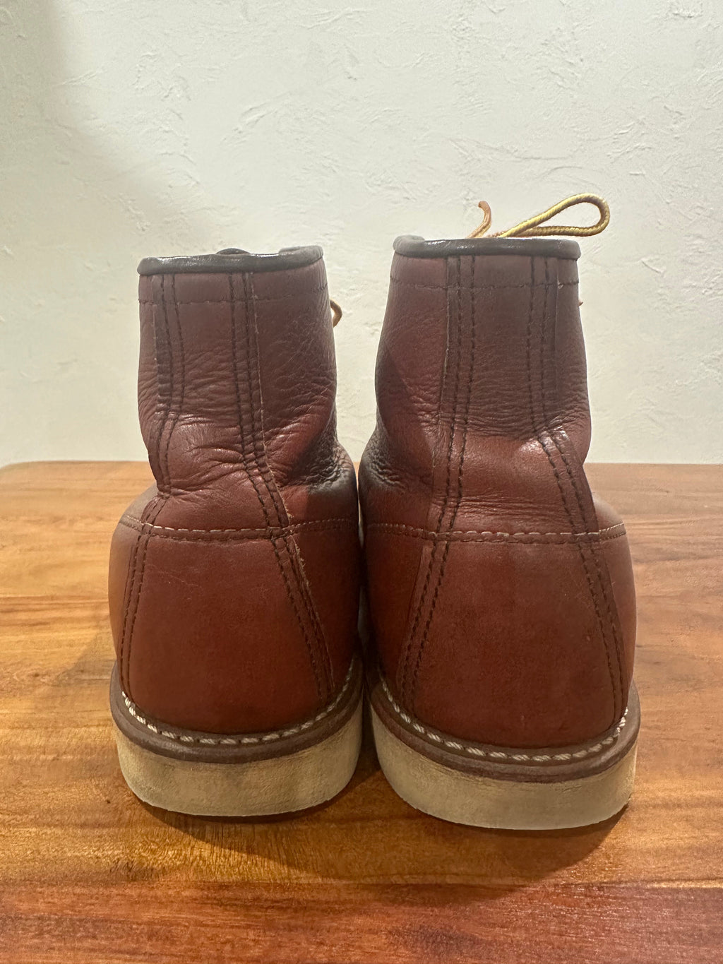 Red Wing (レッドウィング) 9106 Classic Moc 6-Inch カッパー (Copper) カッパー・ワークスミス (Copper Worksmith) トラクショントレッド・ソール (Traction Tred Sole) used boots - heal_1 view