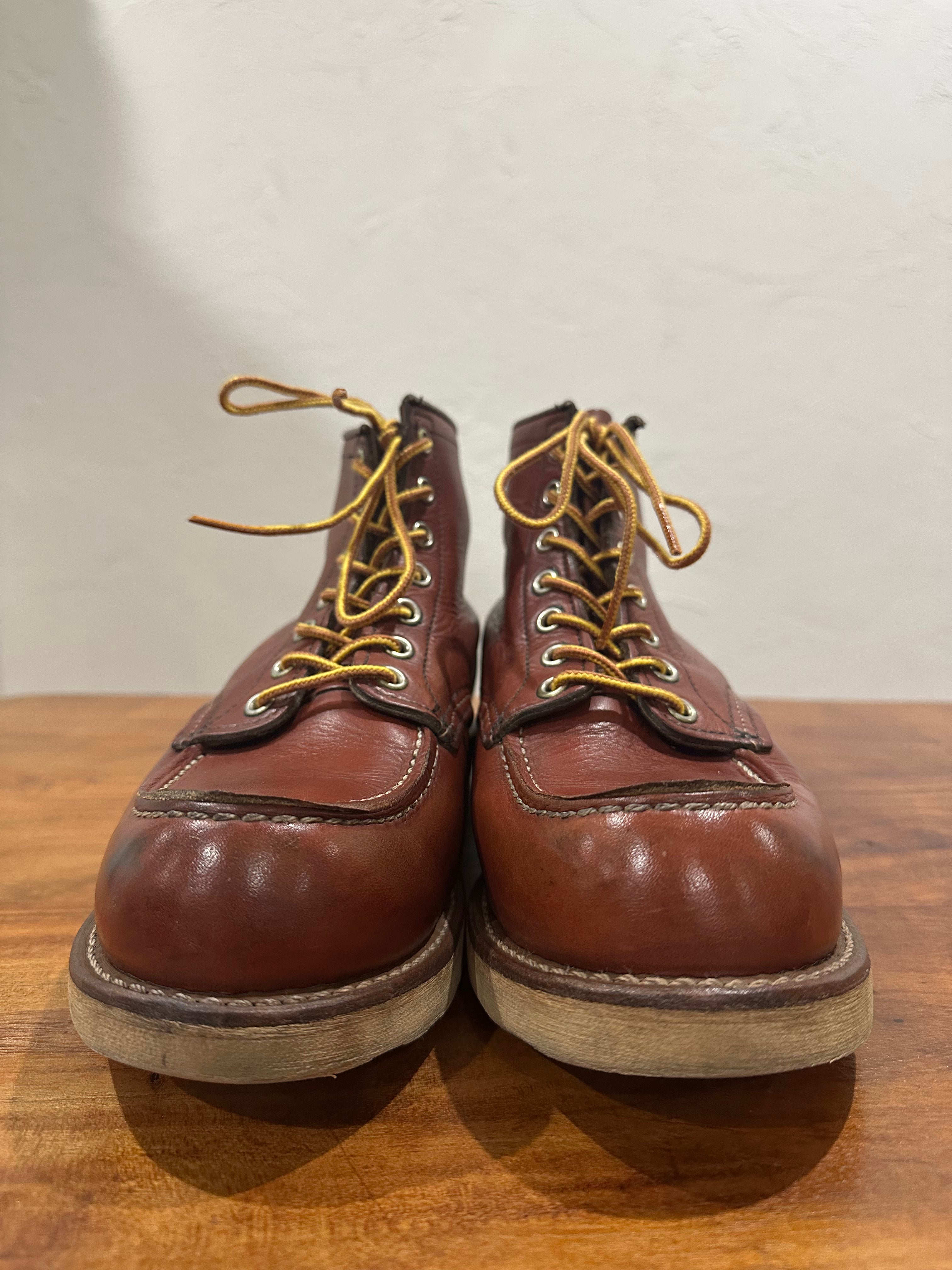 Red Wing (レッドウィング) 9106 Classic Moc 6-Inch カッパー (Copper) カッパー・ワークスミス (Copper Worksmith) トラクショントレッド・ソール (Traction Tred Sole) used boots - toe_1 view