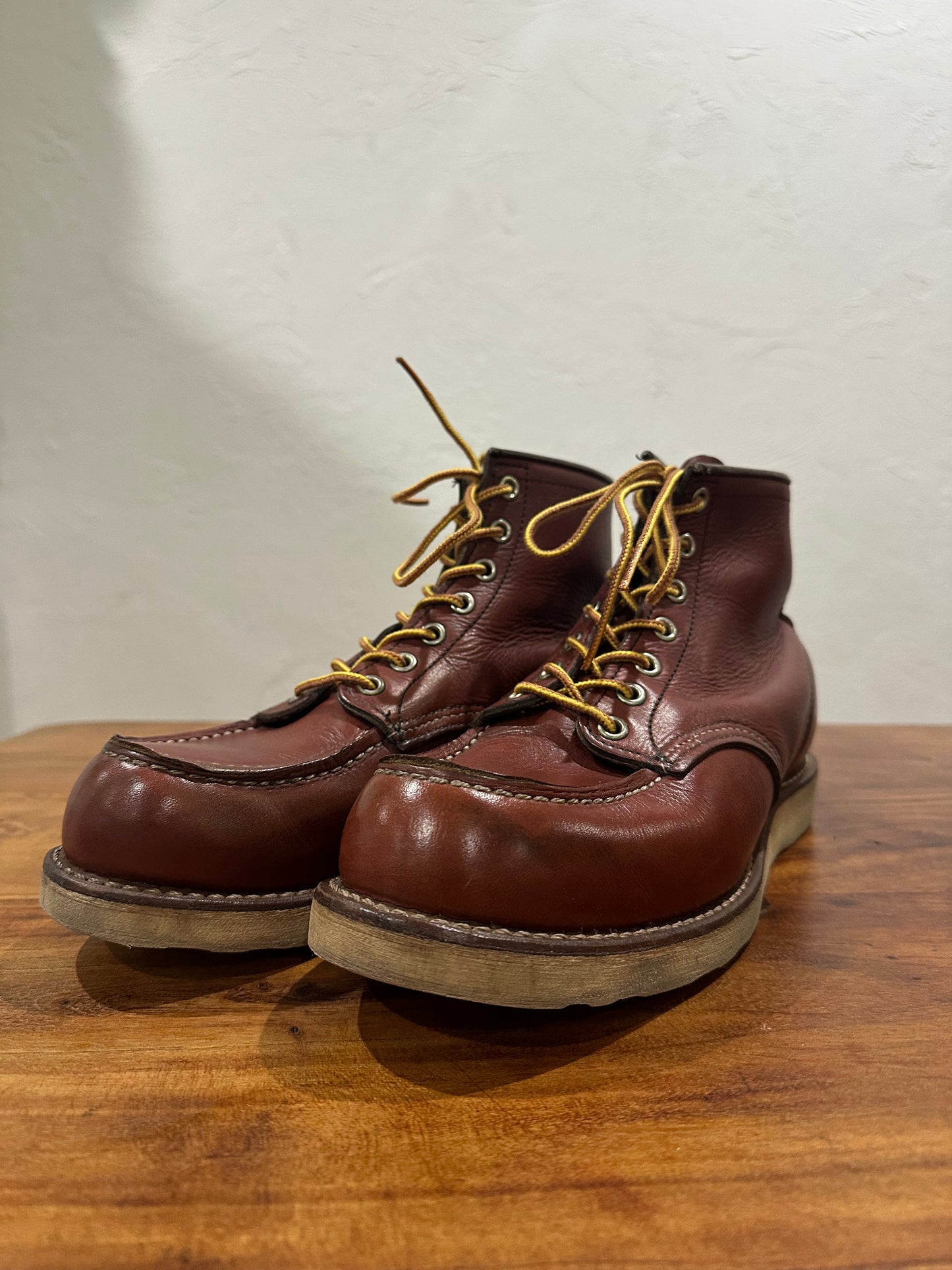Red Wing (レッドウィング) 9106 Classic Moc 6-Inch カッパー (Copper) カッパー・ワークスミス (Copper Worksmith) トラクショントレッド・ソール (Traction Tred Sole) used boots - toe_3 view