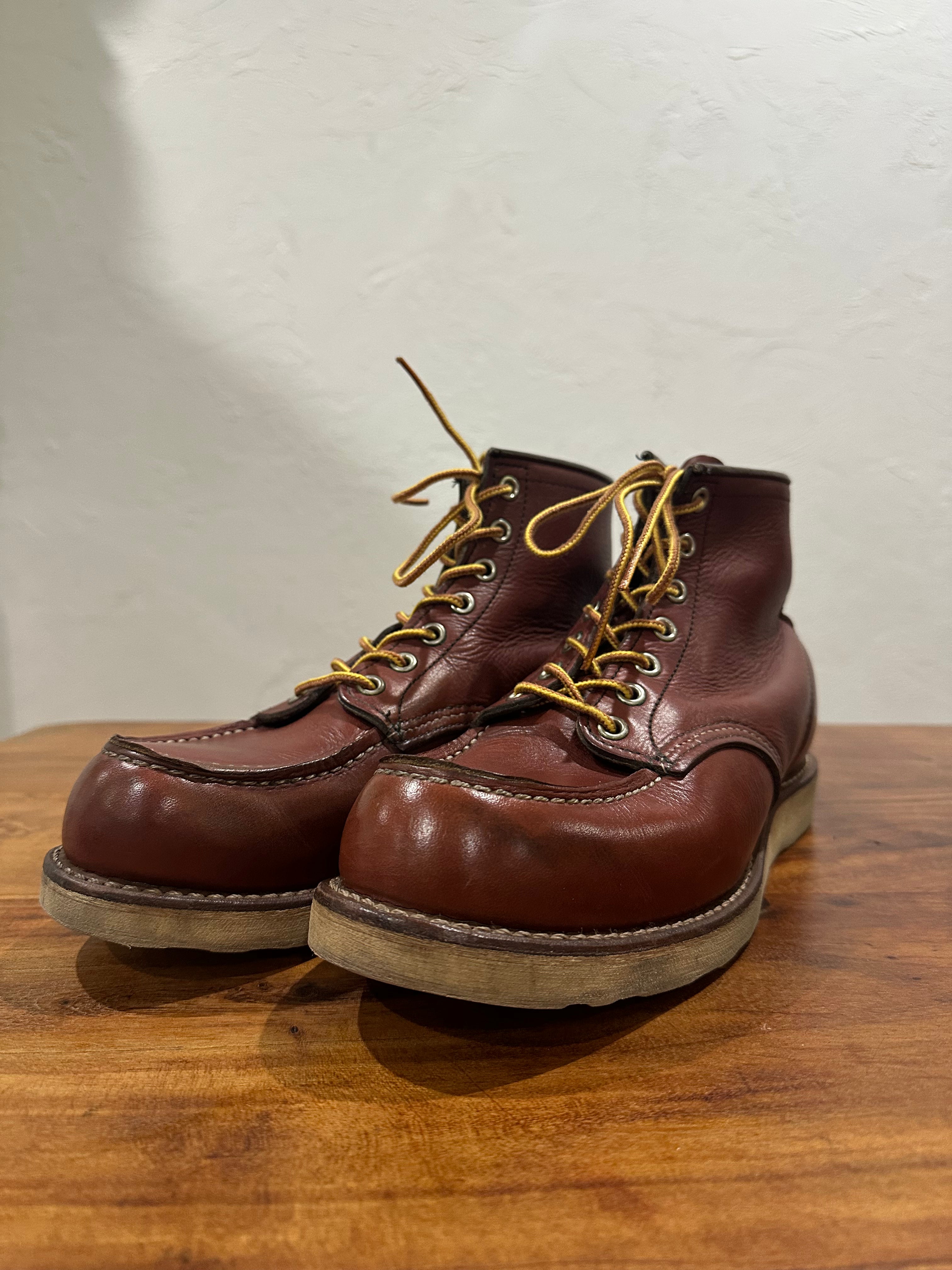Red Wing (レッドウィング) 9106 Classic Moc 6-Inch カッパー (Copper) カッパー・ワークスミス (Copper Worksmith) トラクショントレッド・ソール (Traction Tred Sole) used boots - toe_3 view