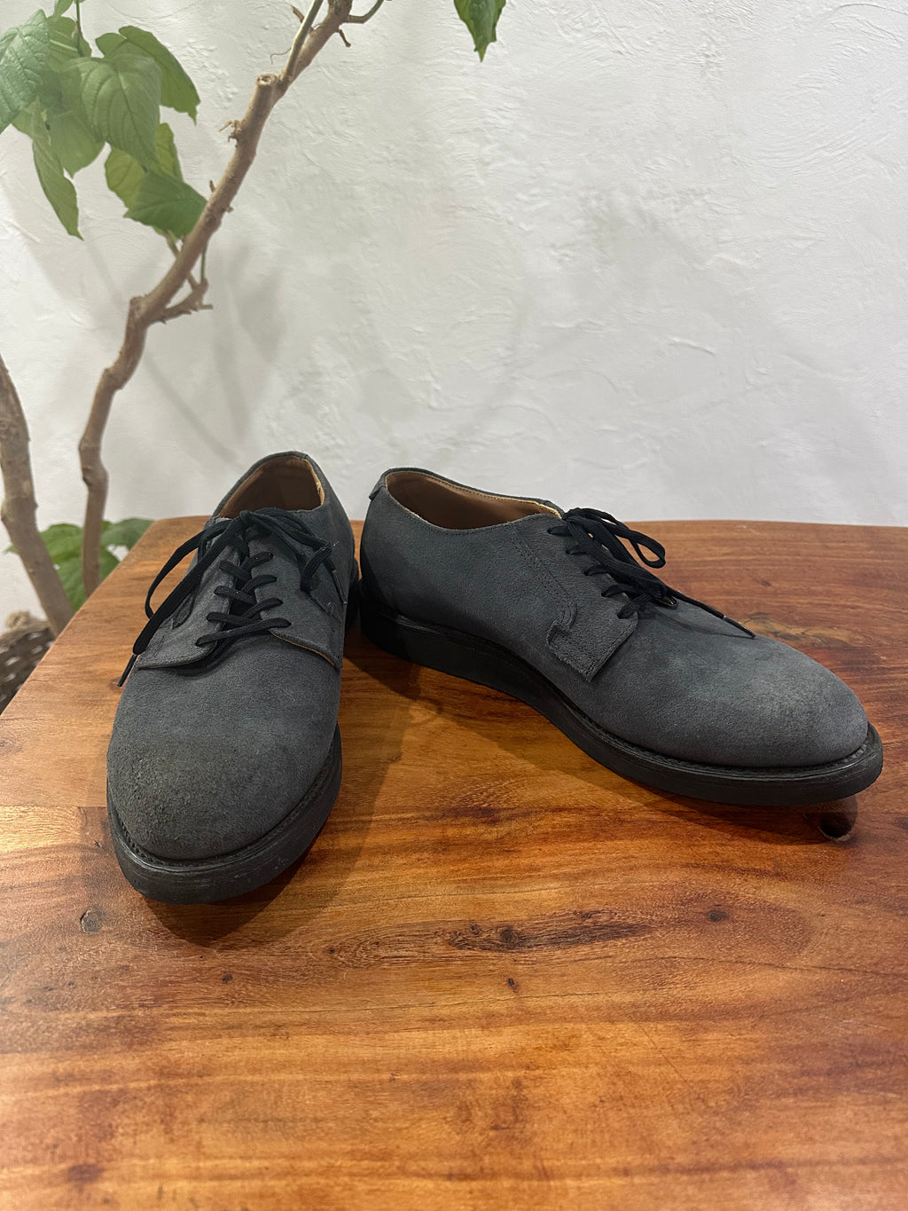 Red Wing (レッドウィング) 9110 Postman Oxford ネイビー (Navy) スエード (Suede) (ネイビー・ラフアウト) クッションクレープソール (Cushion Crepe Sole) used boots - fr_1 view