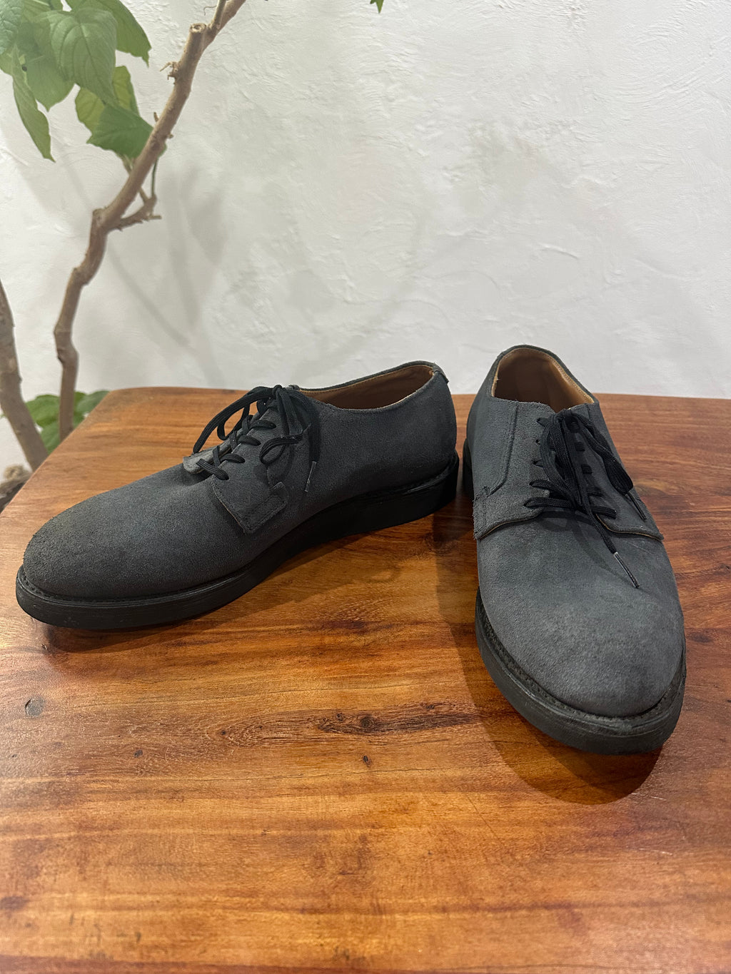 Red Wing (レッドウィング) 9110 Postman Oxford ネイビー (Navy) スエード (Suede) (ネイビー・ラフアウト) クッションクレープソール (Cushion Crepe Sole) used boots - fr_2 view