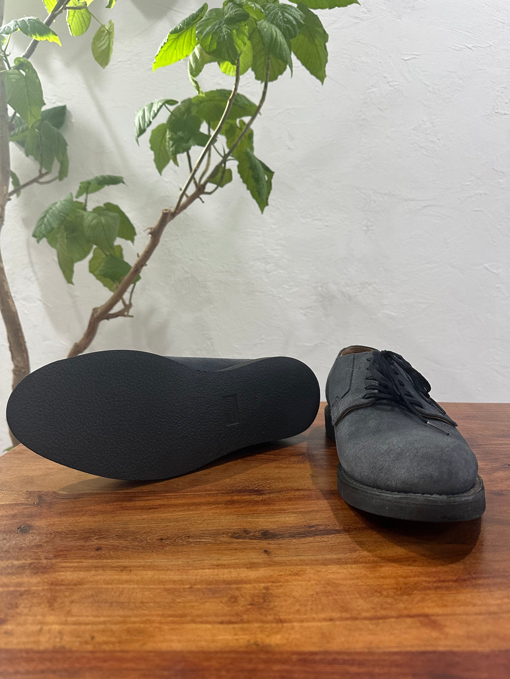 Red Wing (レッドウィング) 9110 Postman Oxford ネイビー (Navy) スエード (Suede) (ネイビー・ラフアウト) クッションクレープソール (Cushion Crepe Sole) used boots - fr_3 view
