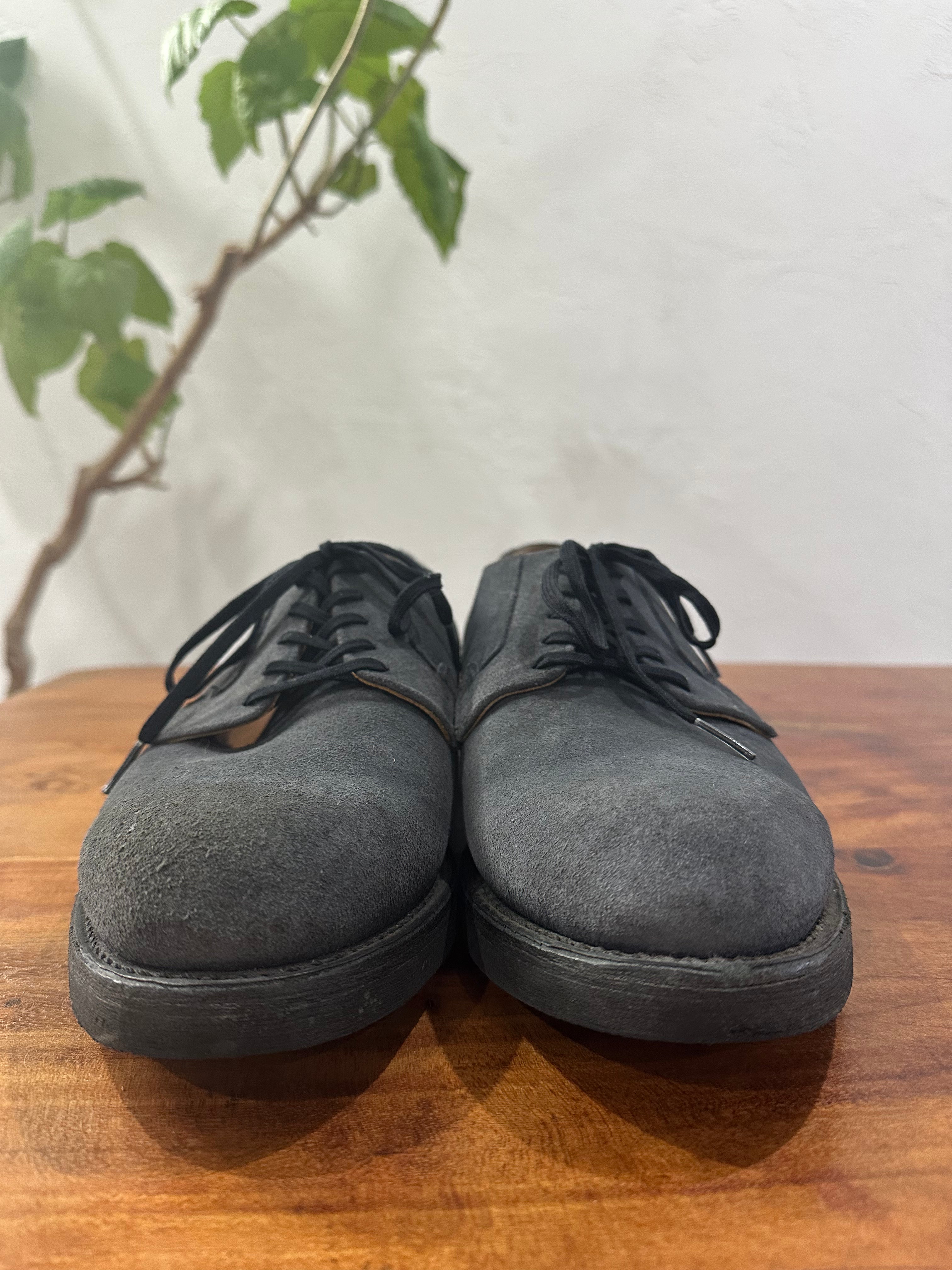 Red Wing (レッドウィング) 9110 Postman Oxford ネイビー (Navy) スエード (Suede) (ネイビー・ラフアウト) クッションクレープソール (Cushion Crepe Sole) used boots - toe_1 view