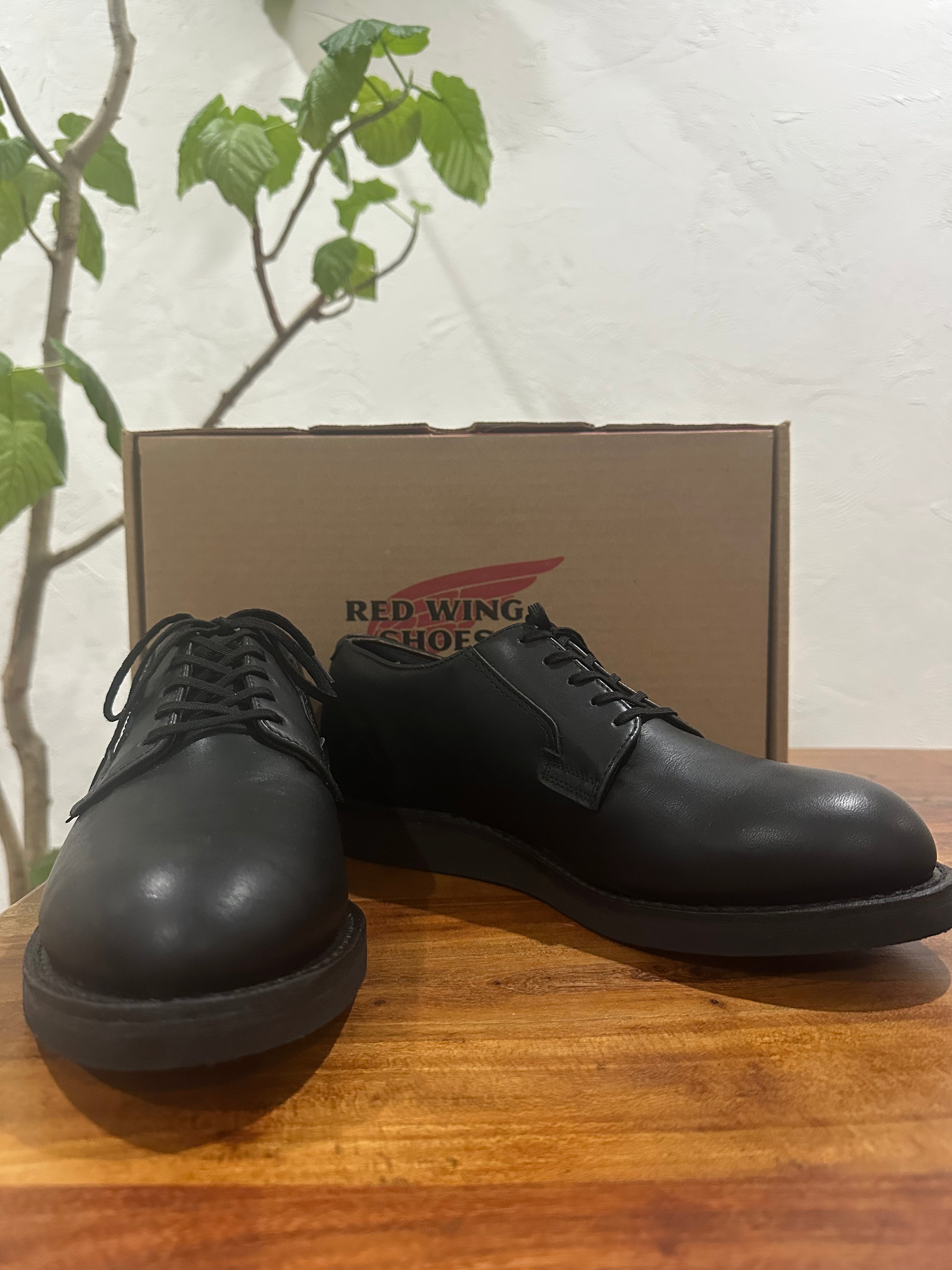 Red Wing (レッドウィング) 9183 Postman Oxford GORE-TEX ブラック (Black) ブラック・ユーコン (Black "Yukon") ブラック・クッションクレープソール (Black Cushion Crepe) used boots - fr_1 view