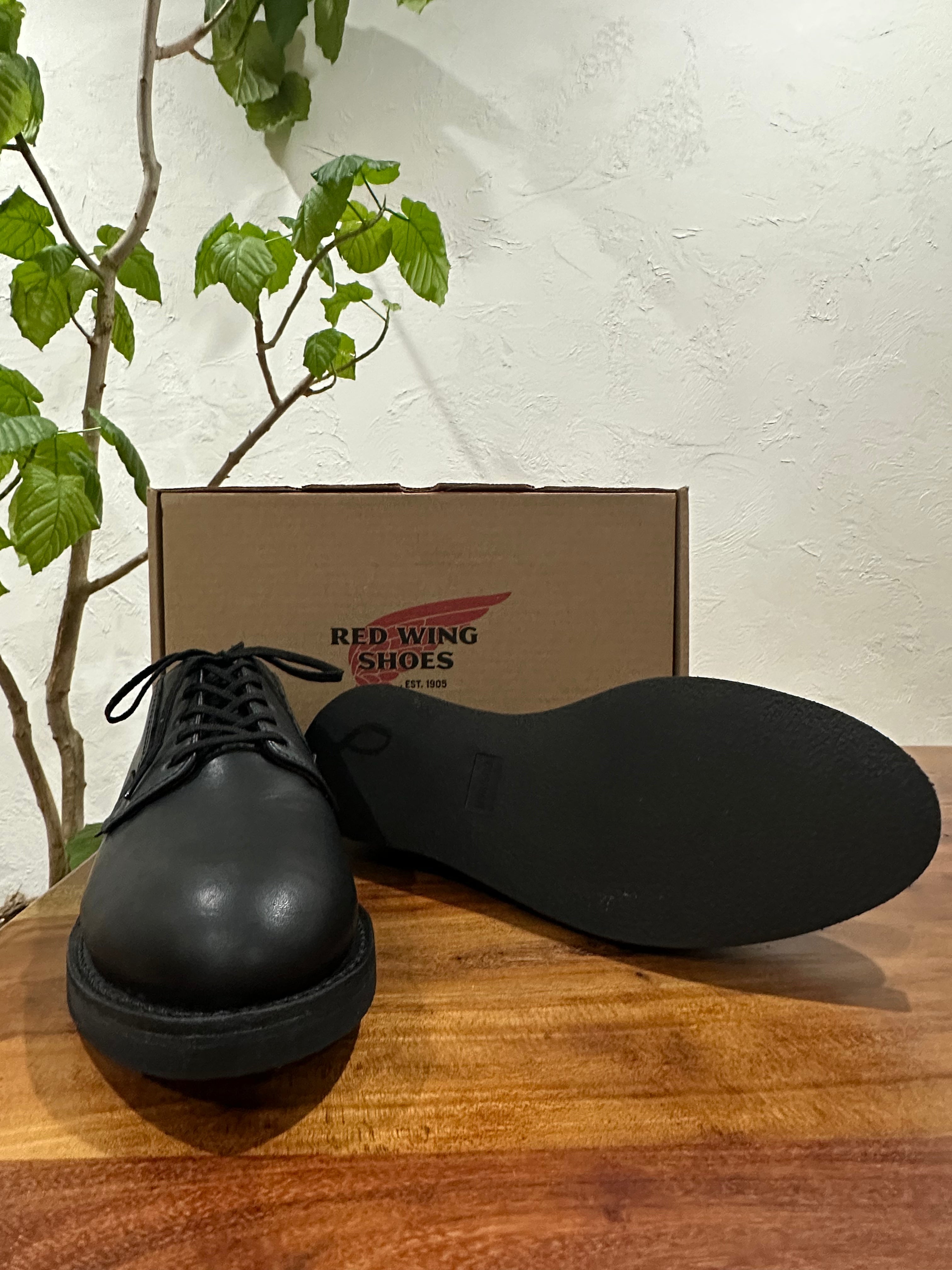Red Wing (レッドウィング) 9183 Postman Oxford GORE-TEX ブラック (Black) ブラック・ユーコン (Black "Yukon") ブラック・クッションクレープソール (Black Cushion Crepe) used boots - fr_4 view