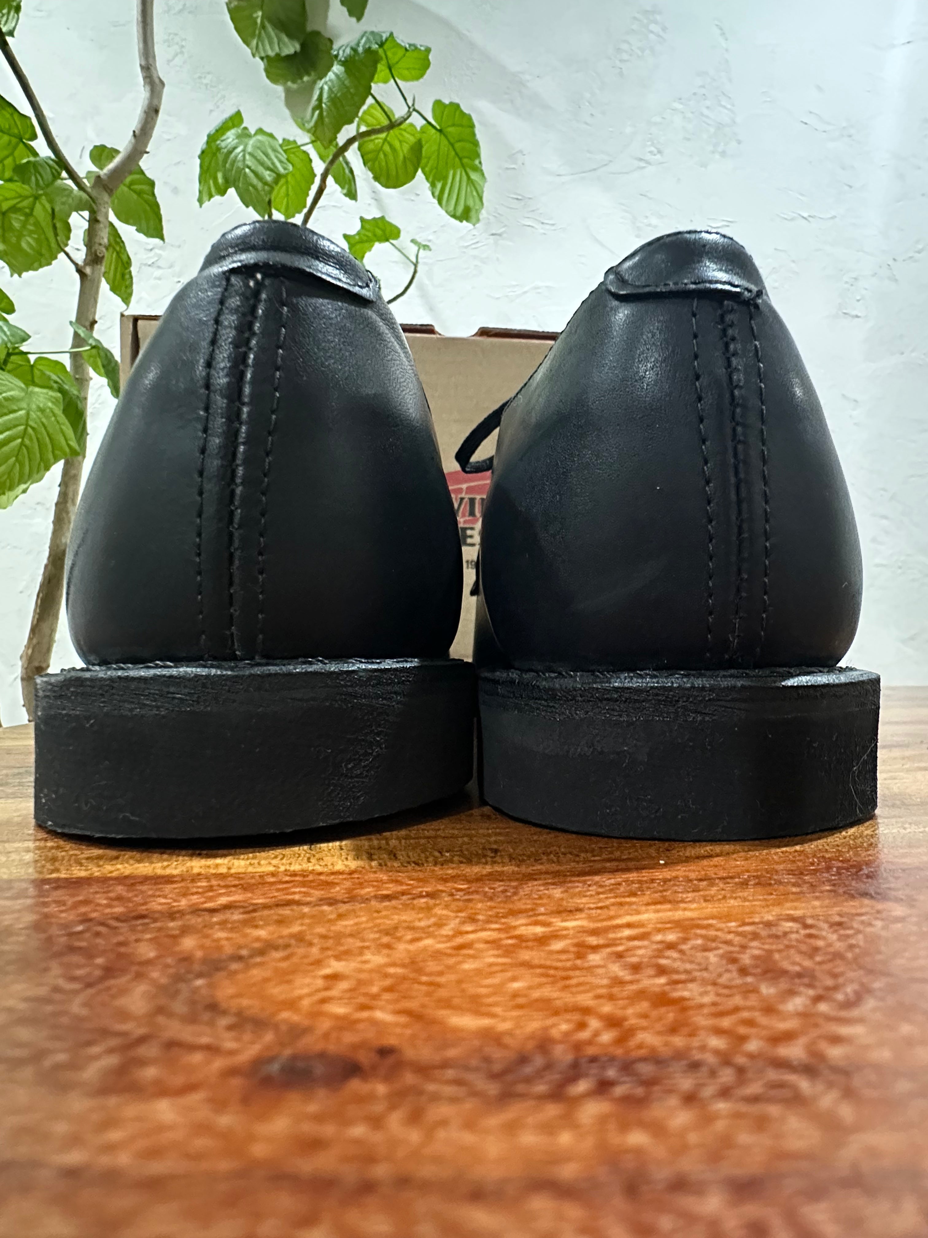 Red Wing (レッドウィング) 9183 Postman Oxford GORE-TEX ブラック (Black) ブラック・ユーコン (Black "Yukon") ブラック・クッションクレープソール (Black Cushion Crepe) used boots - heal_1 view