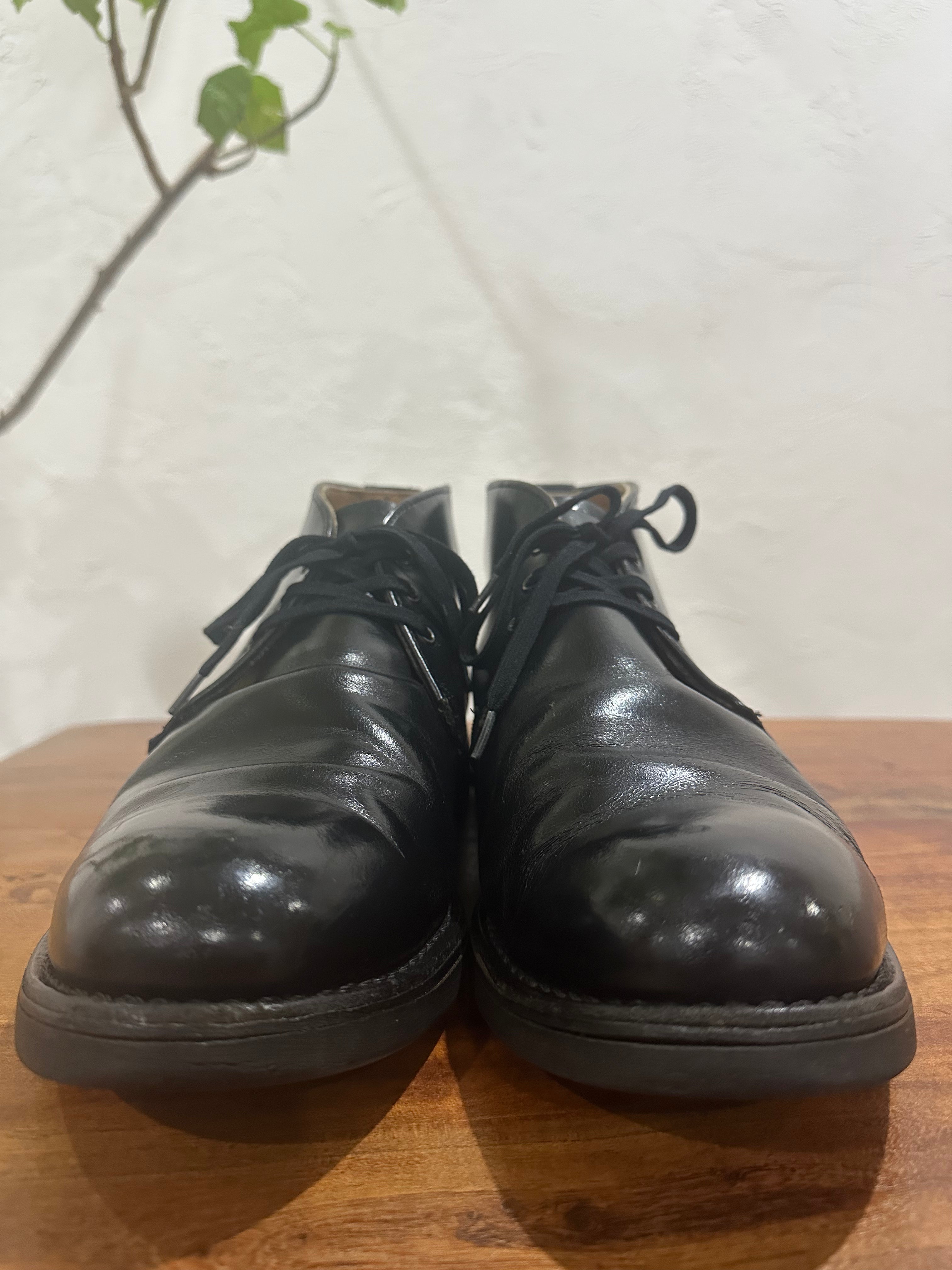 Red Wing (レッドウィング) 9196 Postman Chukka ブラック (Black) ブラック・シャパラル (Black Chaparral) クッションクレープソール (Cushion Crepe Sole) used boots - toe_1 view
