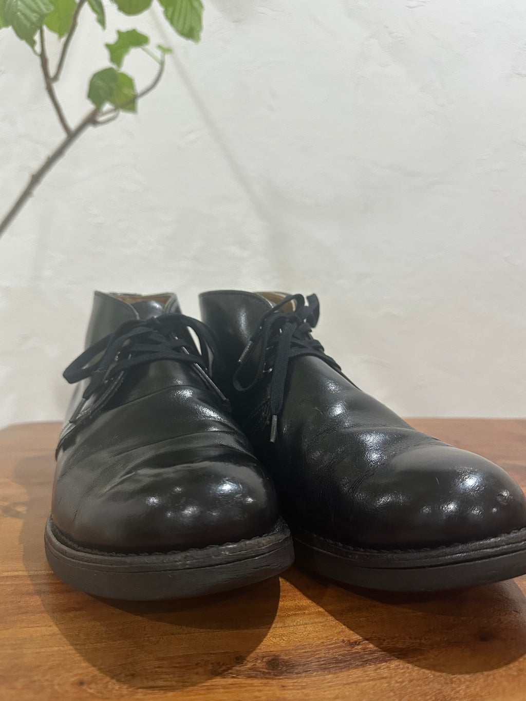 Red Wing (レッドウィング) 9196 Postman Chukka ブラック (Black) ブラック・シャパラル (Black Chaparral) クッションクレープソール (Cushion Crepe Sole) used boots - toe_2 view