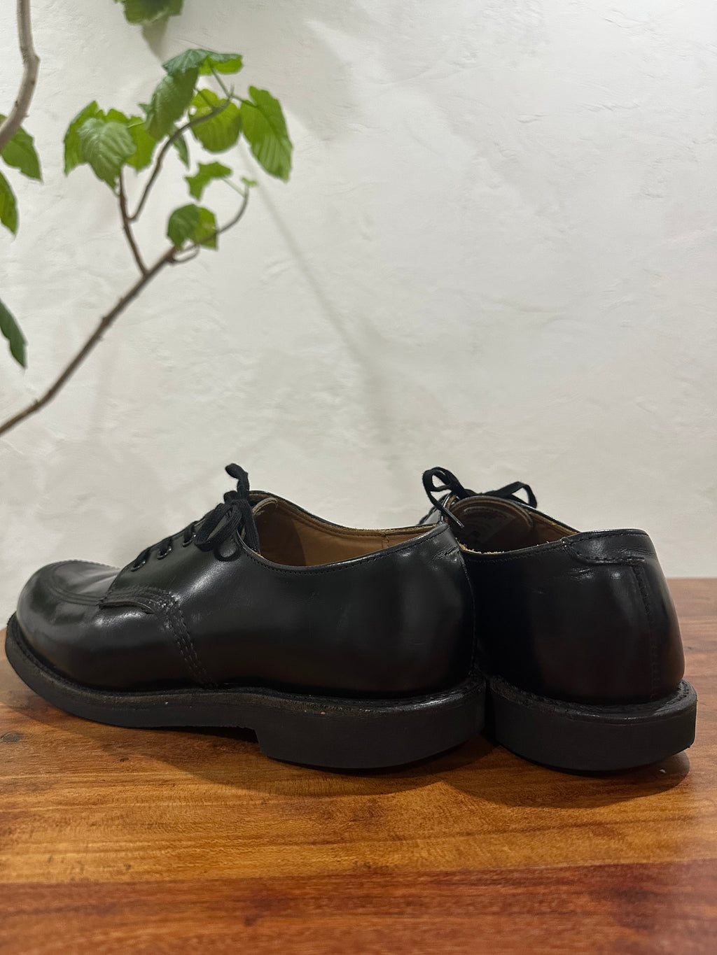 Red Wing (レッドウィング) 9201 Garageman ブラック (Black) ブラック・シャパラル (Black "Chaparral") ブラック・クッションクレープ (Black Cushion Crepe) used boots - back_1 view