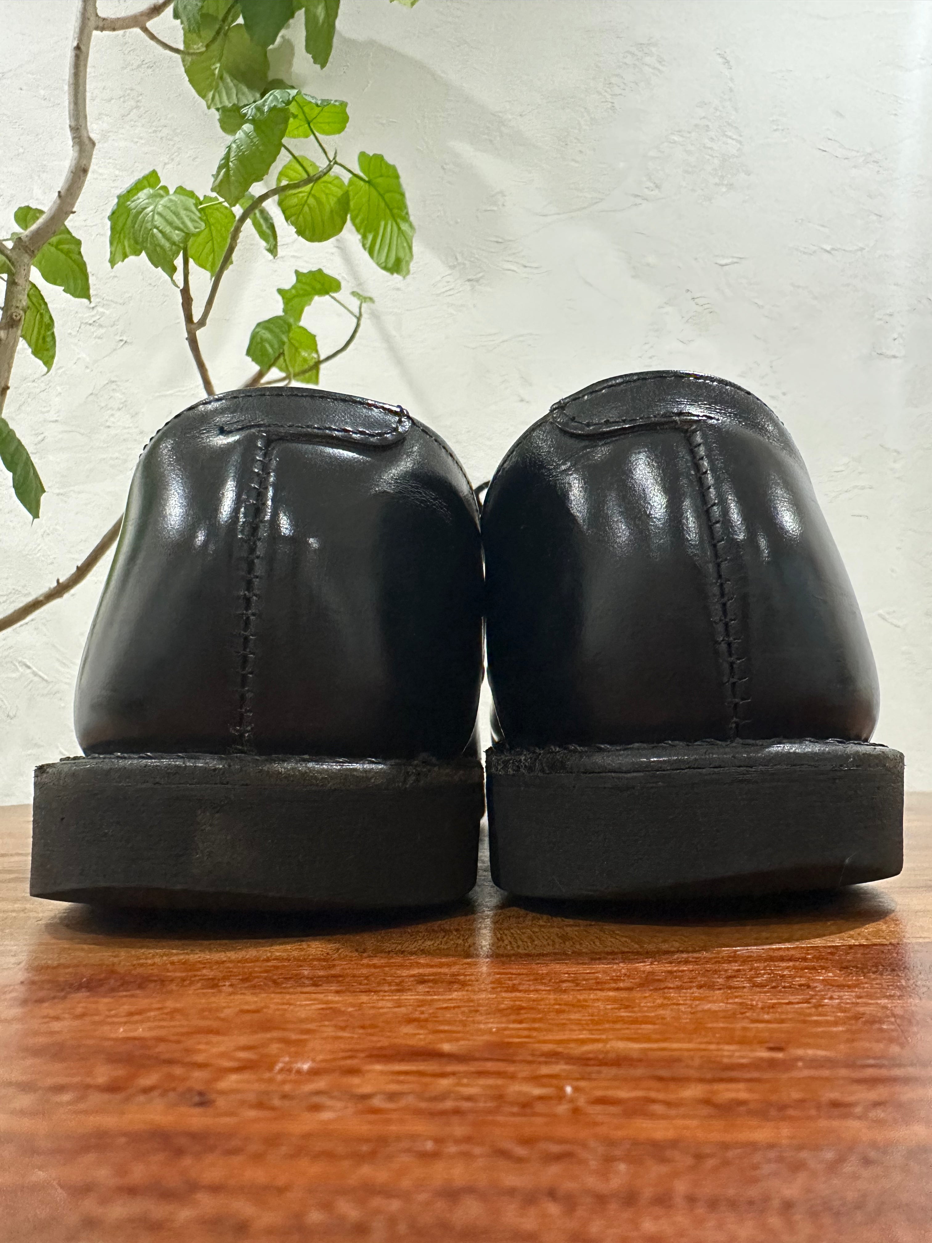 Red Wing (レッドウィング) 9201 Garageman ブラック (Black) ブラック・シャパラル (Black "Chaparral") ブラック・クッションクレープ (Black Cushion Crepe) used boots - heal_1 view