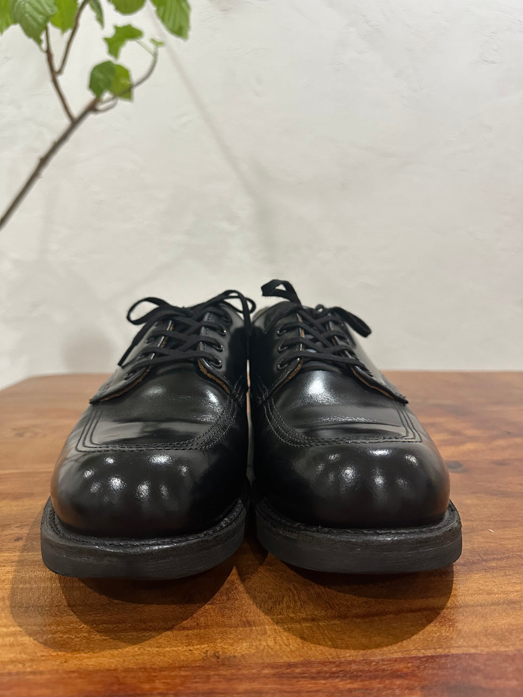 Red Wing (レッドウィング) 9201 Garageman ブラック (Black) ブラック・シャパラル (Black "Chaparral") ブラック・クッションクレープ (Black Cushion Crepe) used boots - toe_1 view