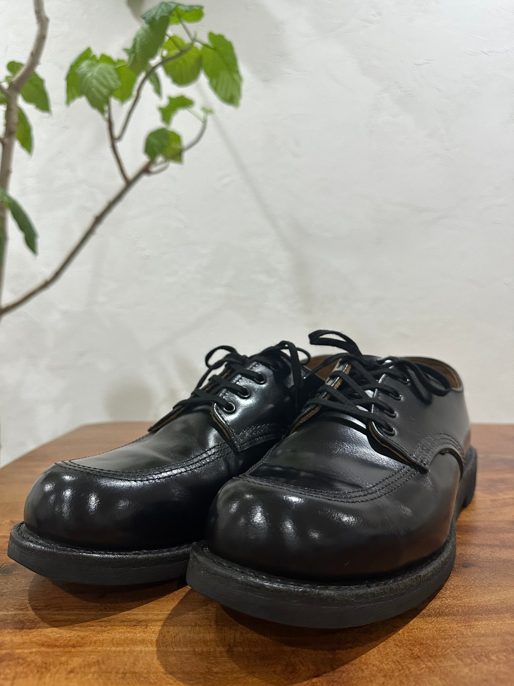 Red Wing (レッドウィング) 9201 Garageman ブラック (Black) ブラック・シャパラル (Black "Chaparral") ブラック・クッションクレープ (Black Cushion Crepe) used boots - toe_3 view