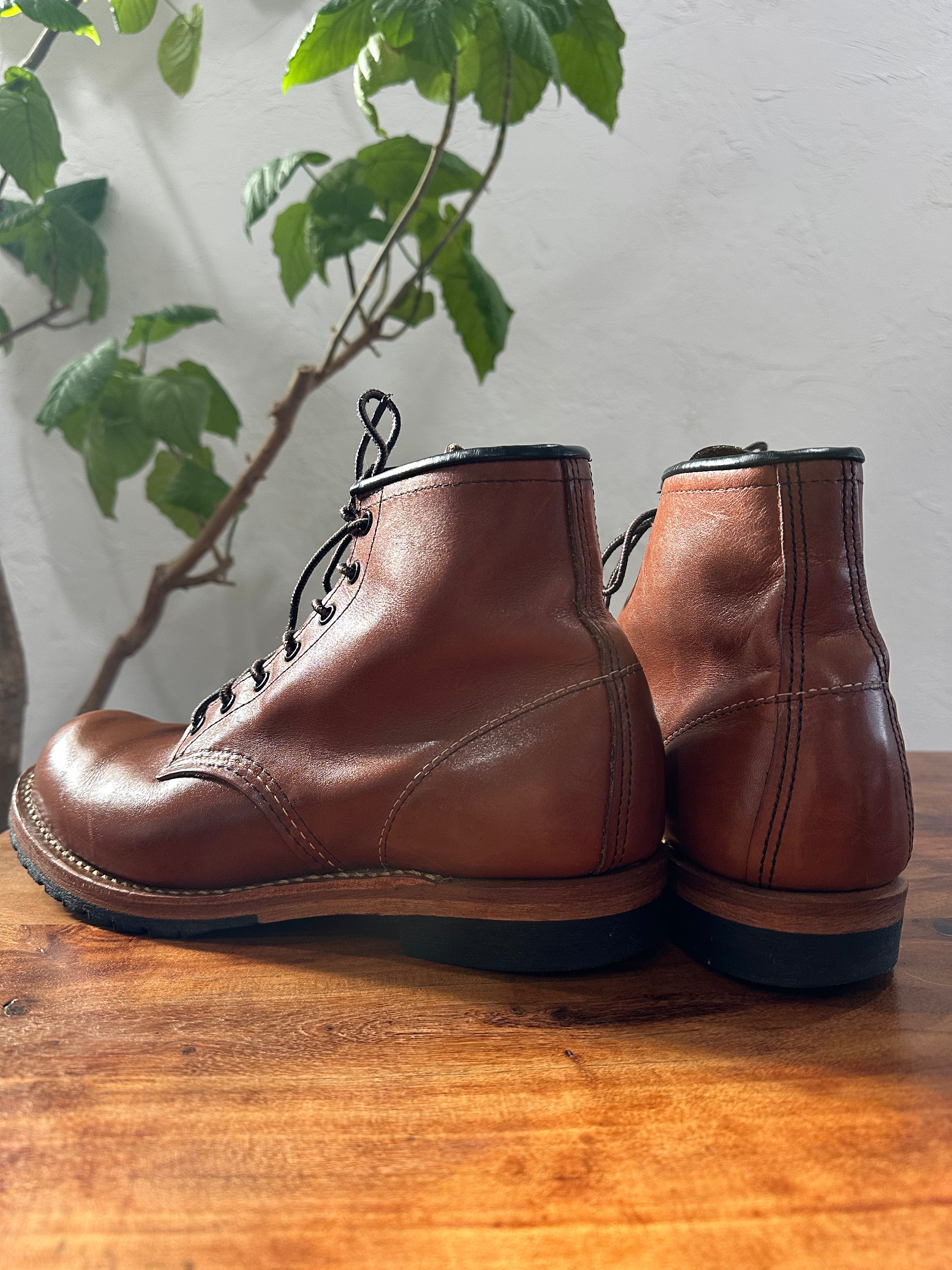 Red Wing (レッドウィング) 9416 Classic Dress Beckman Boot (Vibram Sole) ブラウン (Brown) シガー・フェザーストーン (Cigar "Featherstone") レザー＆ビブラム・ラグソール (Leather & Vibram Lug) used boots - back_1 view