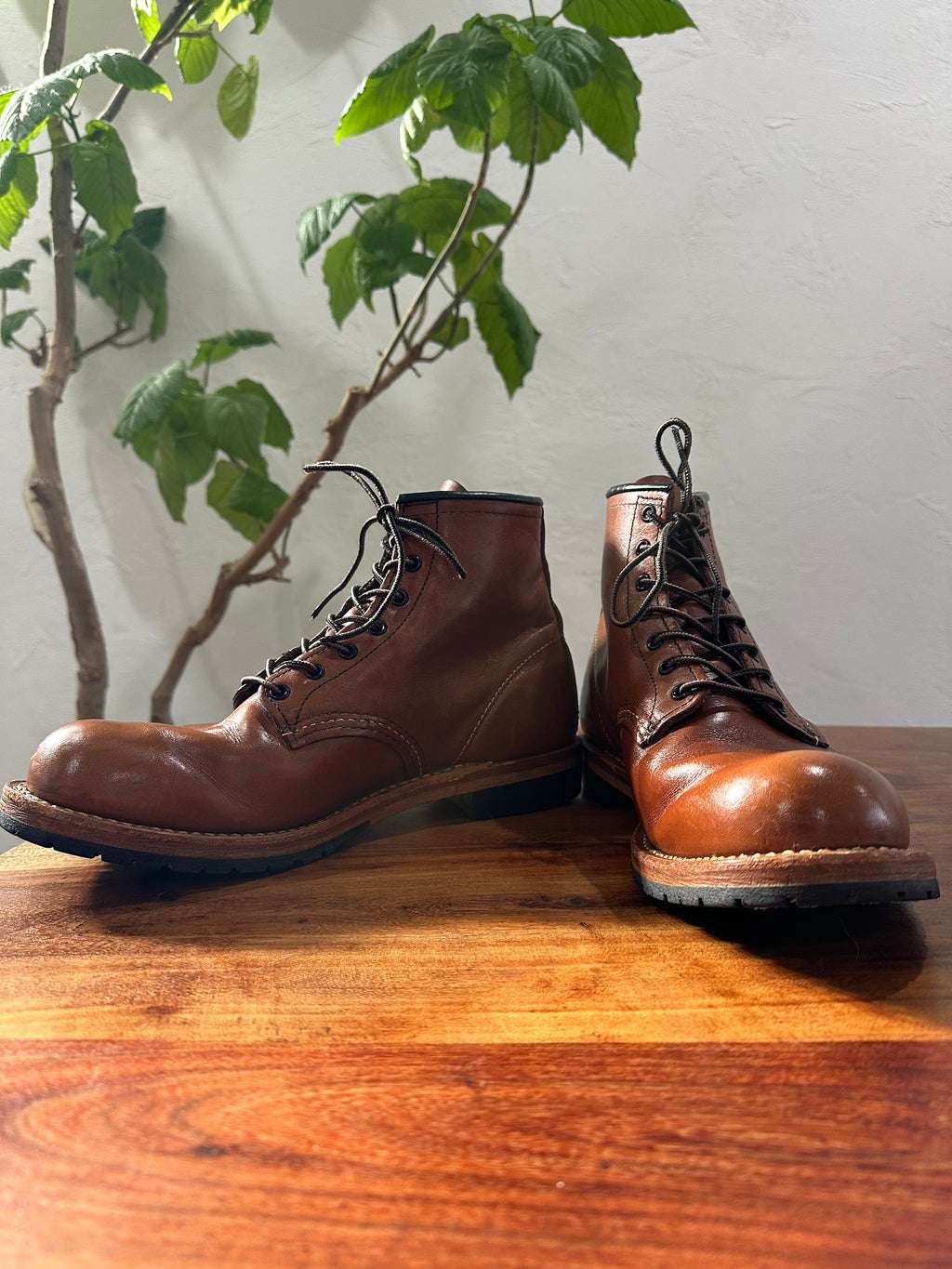 Red Wing (レッドウィング) 9416 Classic Dress Beckman Boot (Vibram Sole) ブラウン (Brown) シガー・フェザーストーン (Cigar "Featherstone") レザー＆ビブラム・ラグソール (Leather & Vibram Lug) used boots - fr_2 view