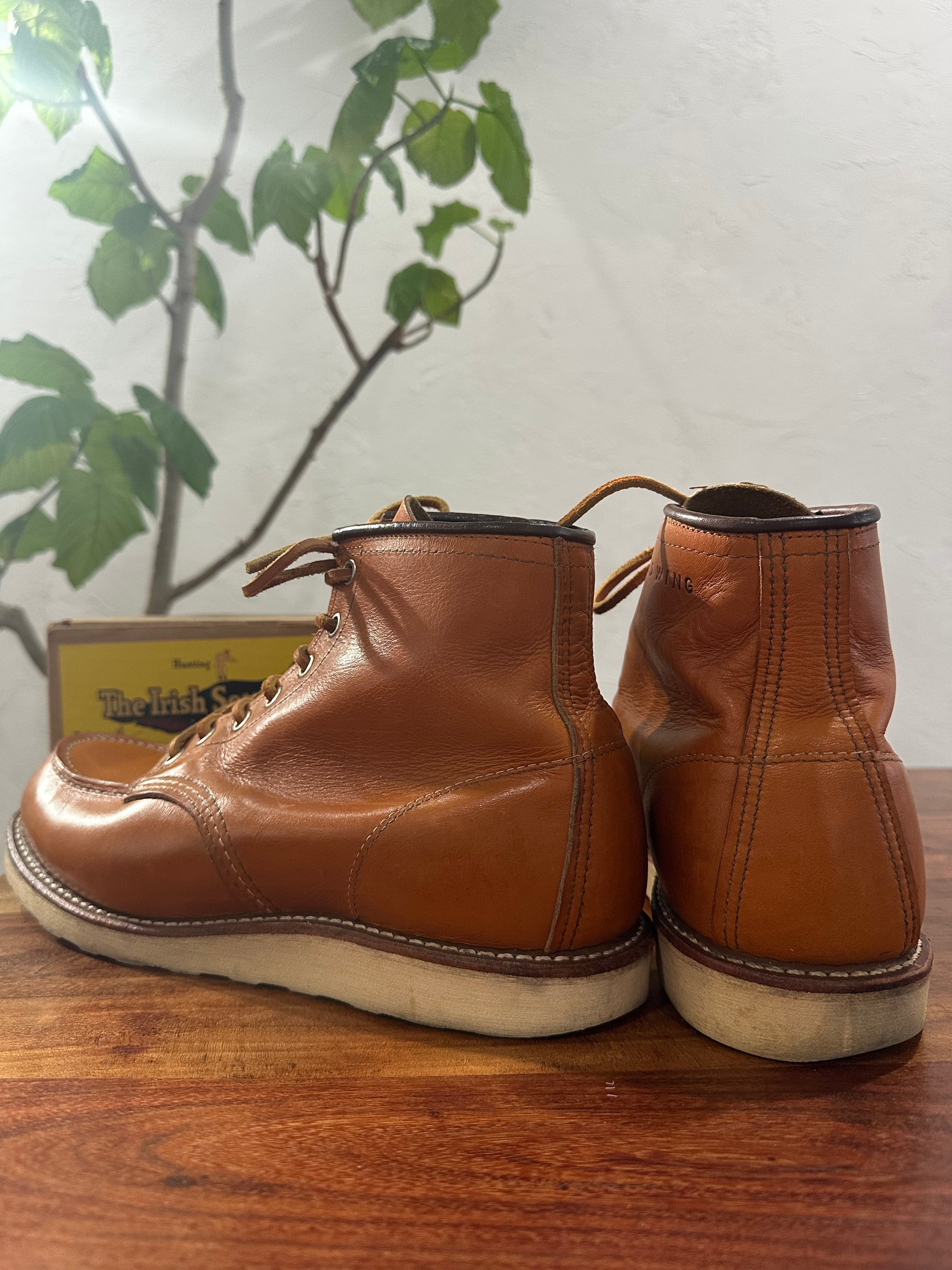 Red Wing (レッドウィング) 9875 Classic Moc 6-Inch ゴールドラセット (Gold Russet) ゴールドラセット・セコイア (Gold Russet Sequoia) トラクショントレッド・ソール (Traction Tred Sole) used boots - back_1 view