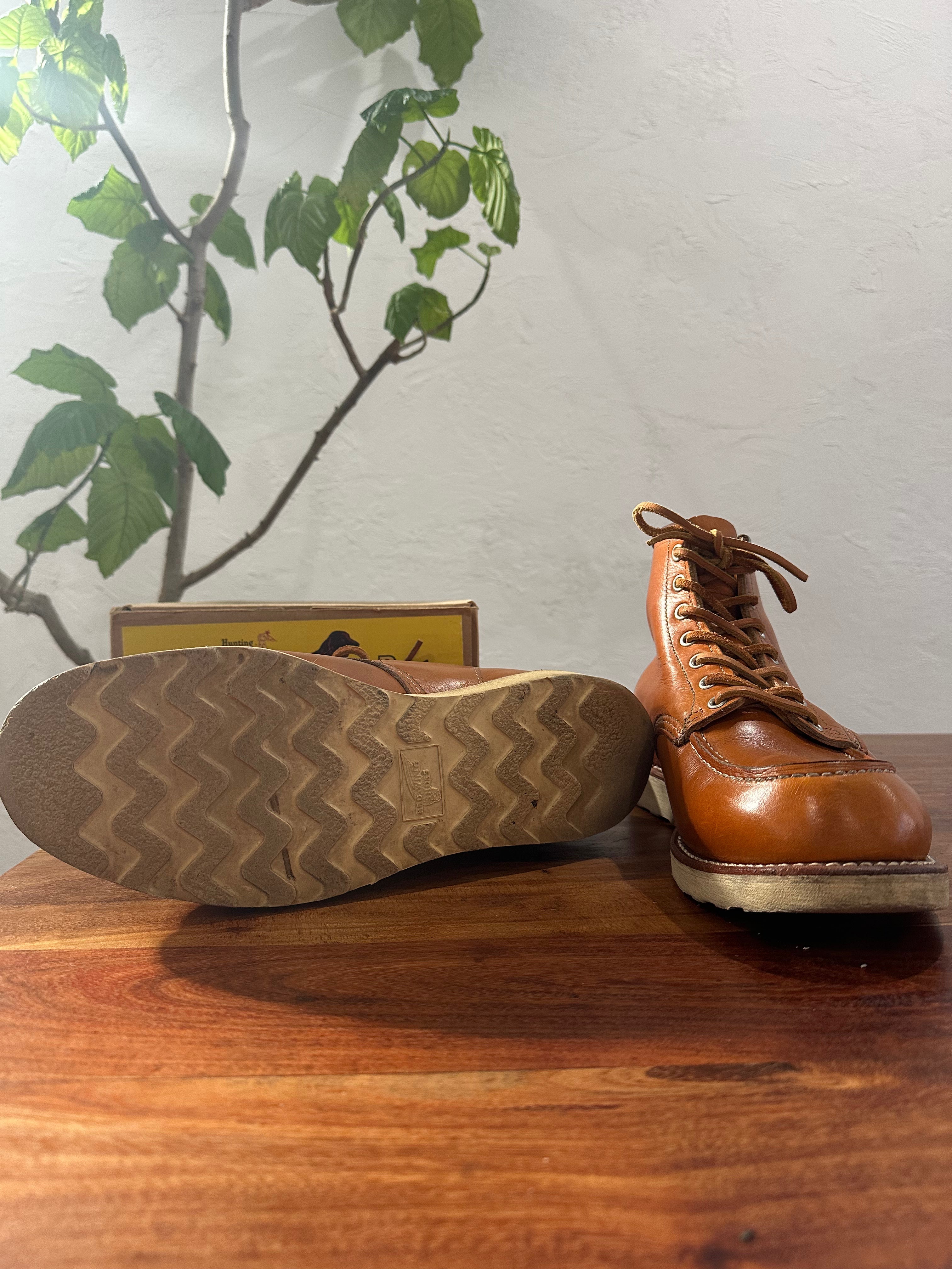 Red Wing (レッドウィング) 9875 Classic Moc 6-Inch ゴールドラセット (Gold Russet) ゴールドラセット・セコイア (Gold Russet Sequoia) トラクショントレッド・ソール (Traction Tred Sole) used boots - fr_3 view