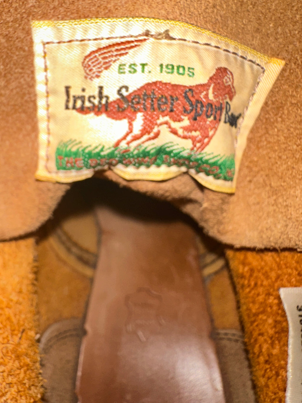 Red Wing (レッドウィング) 9875 Classic Moc 6-Inch ゴールドラセット (Gold Russet) ゴールドラセット・セコイア (Gold Russet Sequoia) トラクショントレッド・ソール (Traction Tred Sole) used boots - tag_1 view